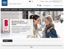 Tablet Screenshot of bbe.de